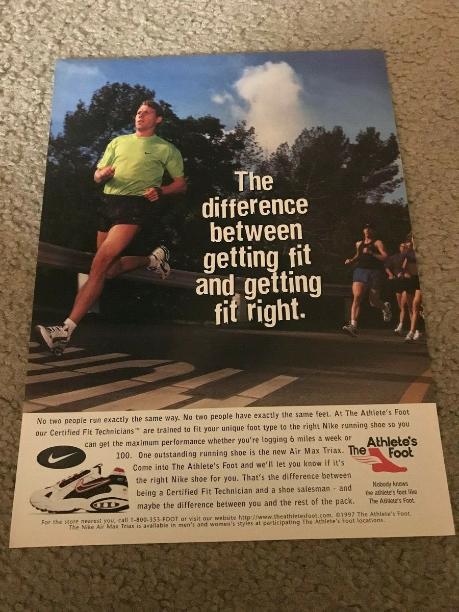 洋楽 Post-everything Vintage 1997 NIKE AIR MAX TRIAX Running Shoes Poster Print