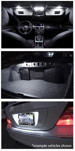 10pcs Xenon White Interior LED Light Package Kit Deal For Nissan Rogue 2008-2013 - Picture 11 of 12