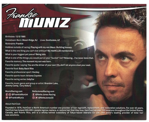 Frankie Muniz Signed Autographed 8 x 10 Photo Racing Driver - Picture 2 of 2