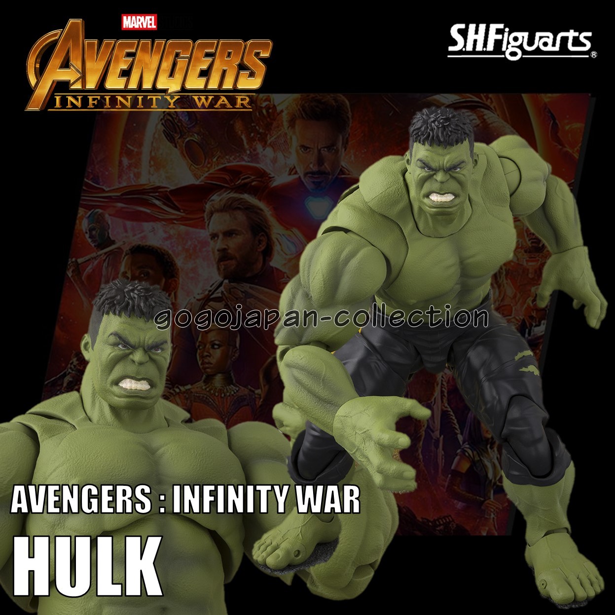 S.H.Figuarts AVENGERS INFINITY WAR HULK FIGURE S.H.Figuarts AVENGERS INFINITY WAR HULK FIGURE