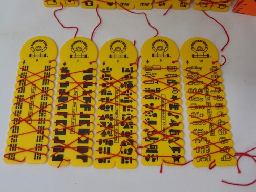 1991 Discovery Toys Match Makers learning Wrap Ups Set 2 Made in USA Sticks - Picture 5 of 6