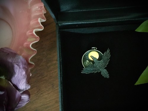 Raven Pendant, Sterling Silver, Beautiful Piece! - Picture 4 of 7