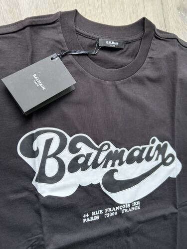 BALMAIN Black T-Shirt size L (55cm 22 inch) New (%100 Cotton) (Label Price 350€) - Picture 19 of 23