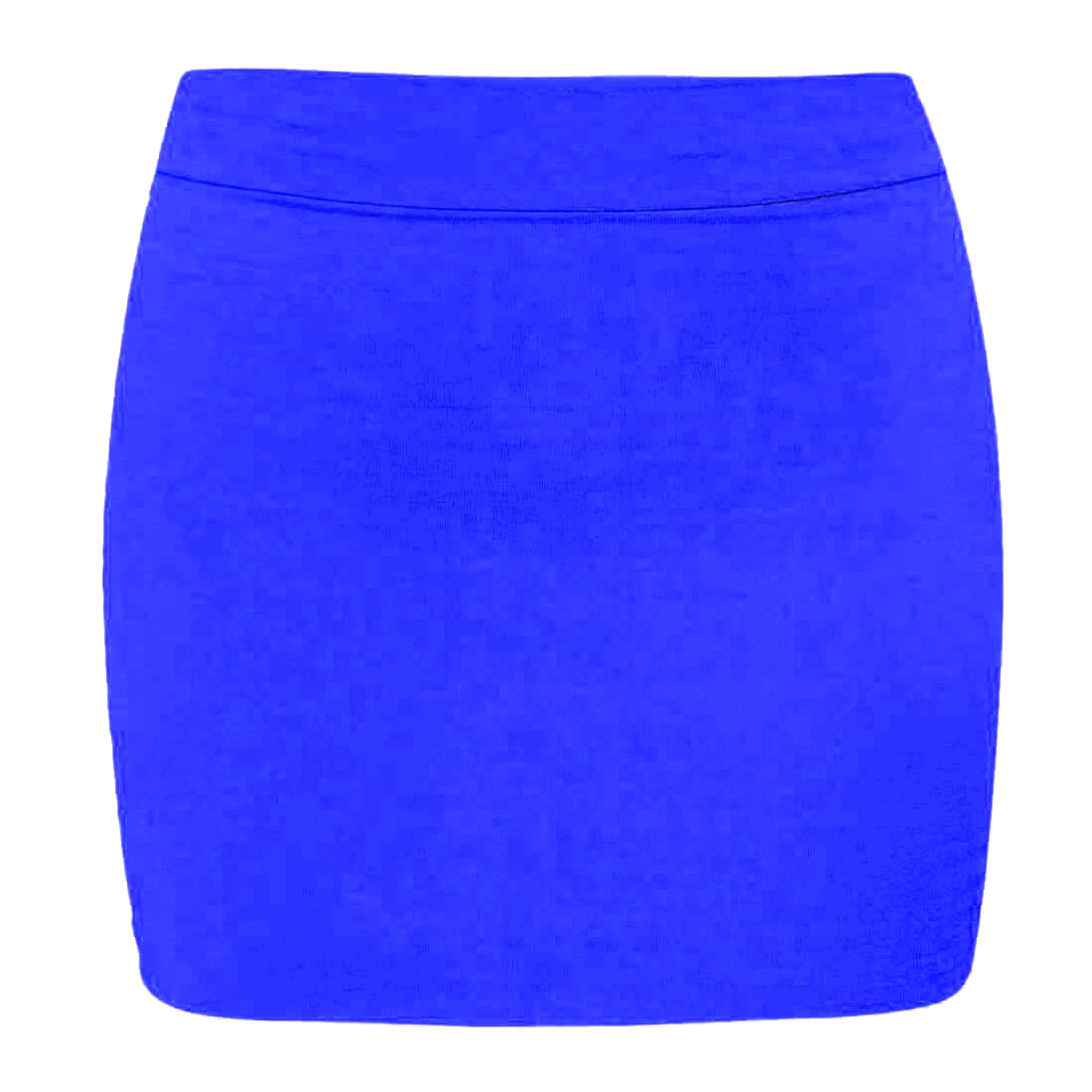 WOMENS HIGH WAISTED PLAIN JERSEY SUMMER TUBE PENCIL SHORT MINI SKIRT UK ...