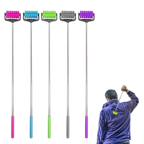 5Pack Compact Telescopic Back Roller Scratcher Extended Massager for Muscle Rel