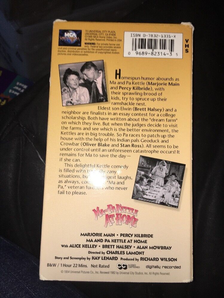 Ma and Pa Kettle at Home (VHS, 1995) 96898231435| eBay