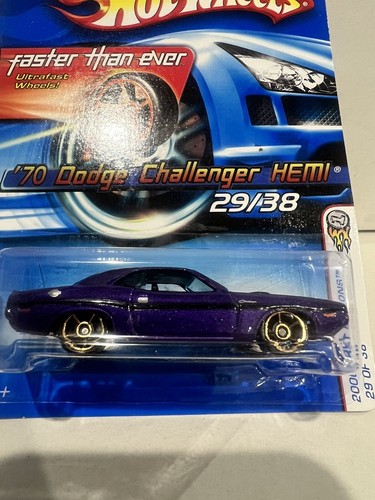 2006 Hot Wheels Faster Than Ever #29 1stEditions 70 DODGE CHALLENGER HEMI Purple - Picture 2 of 5