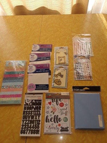 Nice Lot Of 11 New Packs Of Scrapbooking Items