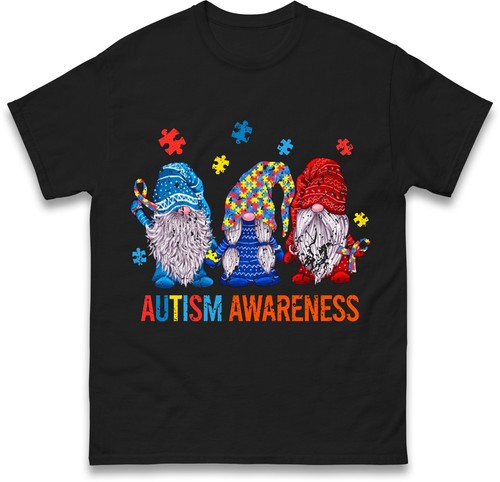 Autism Awareness Christmas Gnome T Shirt,Autism Support,Christmas wear Gift Top - Picture 4 of 6