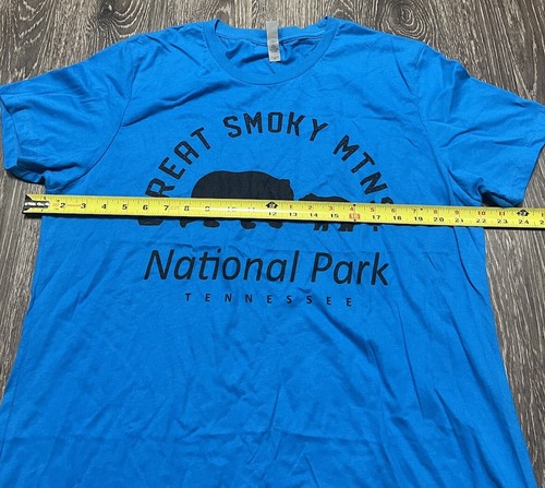 GREAT Smokey Mountains National Park Mens 3 XL Blue SHIRT TENNESSEE SHORT SLEEVE - Picture 9 of 10