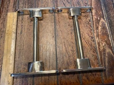 PAIR OF RARE VINTAGE POLISHED BRONZE 8" STAND OFFS