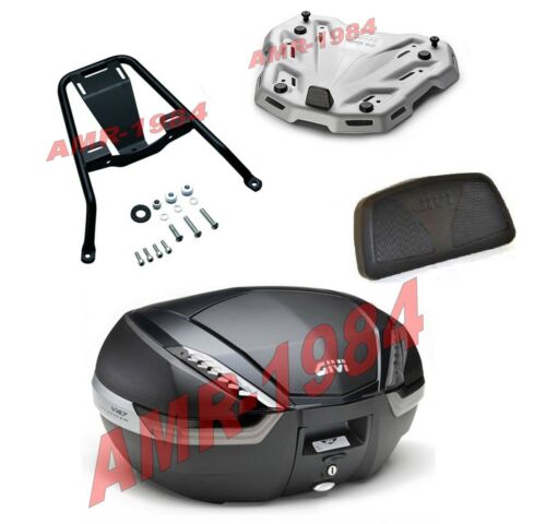 KIT VALIGIA GIVI V47NN TECH SUZUKI GSX 750 R 2017 + TELAIO 3113FZ + M9A + E134S