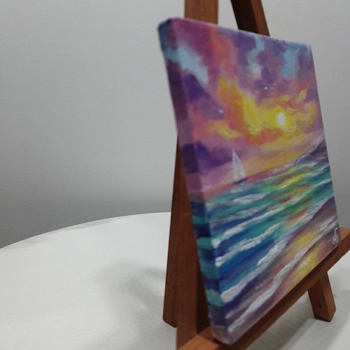 Ukraine Künstler Öl handgemalt Original Meereslandschaft Wandkunst Wohndeko bestes Geschenk - Bild 17 von 23