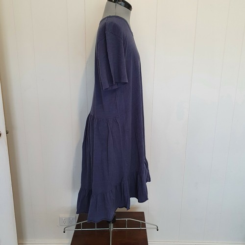 3RD Story NWT Women's Size 3XL Short Sleeve Blue Sienna Dress AC10 - Picture 4 of 6