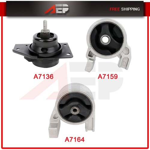 Juego de 3 piezas de montaje de motor y transmisión para Kia Rio5 Ex Hatchback 2011 4 puertas A7164