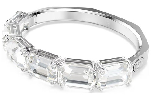 NWB Swarovski Millenia bangle Octagon cut, White, Rhodium plated-5696322,5696323 - Picture 2 of 6