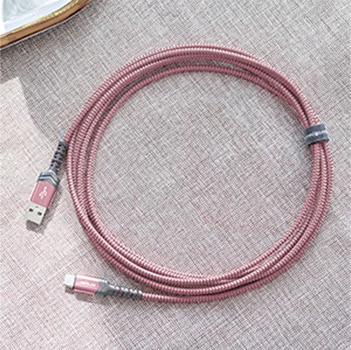 Flexible Data Fast Charging Cord Sync Charger Long Cable for Samsung Phone PINK - Picture 5 of 6