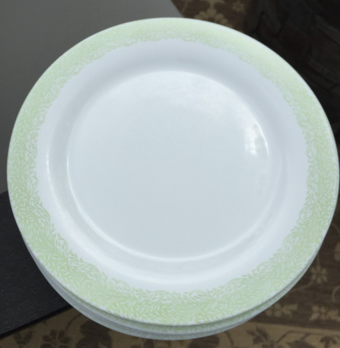 8 Martha Stewart Everyday France Dinner Plates 10.5 ” NICE Green Leaves - Picture 2 of 7