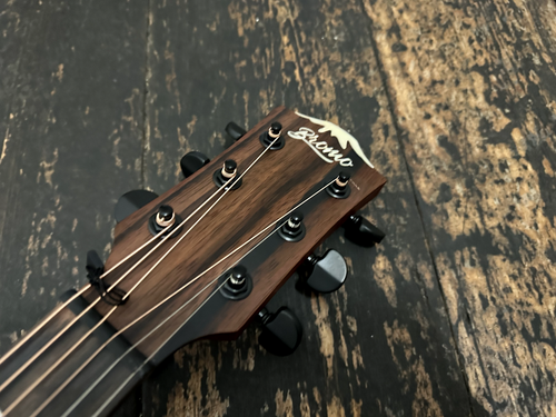 Bromo Acoustic Guitar BAR5CE Rocky Mountain Series All Solid Hillside Cutaway - Picture 4 of 10