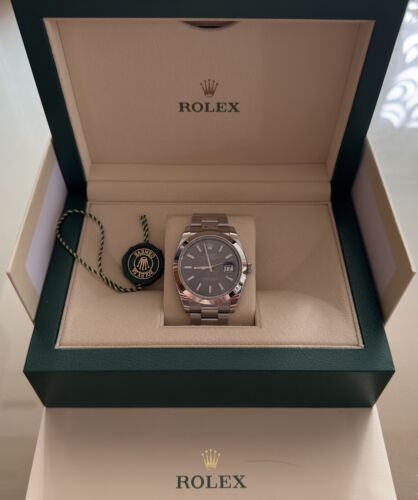 Rolex Datejust 41 Rhodium Neu aus 2023, Full Set (Versicherter Versand über DHL) - Bild 2 von 8
