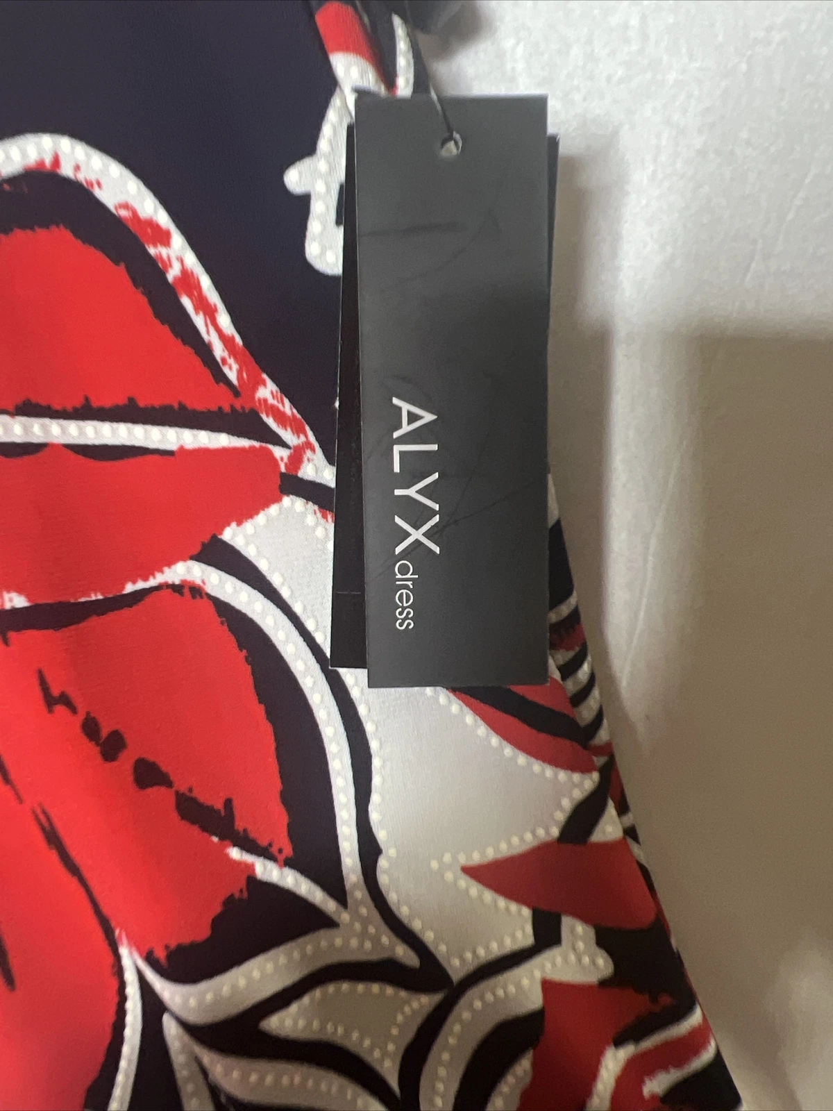 Abito tropicale ALYX donna taglia S nuovo con etichetta ufficio festivo tropicale