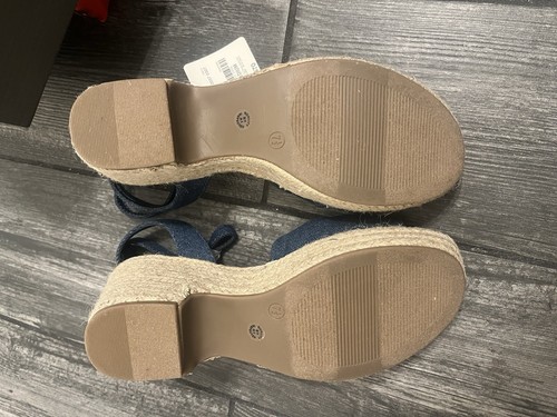 Ana Dukes denim High Heel woman shoes size 7.5 - Picture 5 of 6