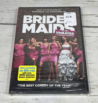 Bridesmaids DVD Maya Rudolph  Melissa McCarthy Unrated and Theatrical New Sealed