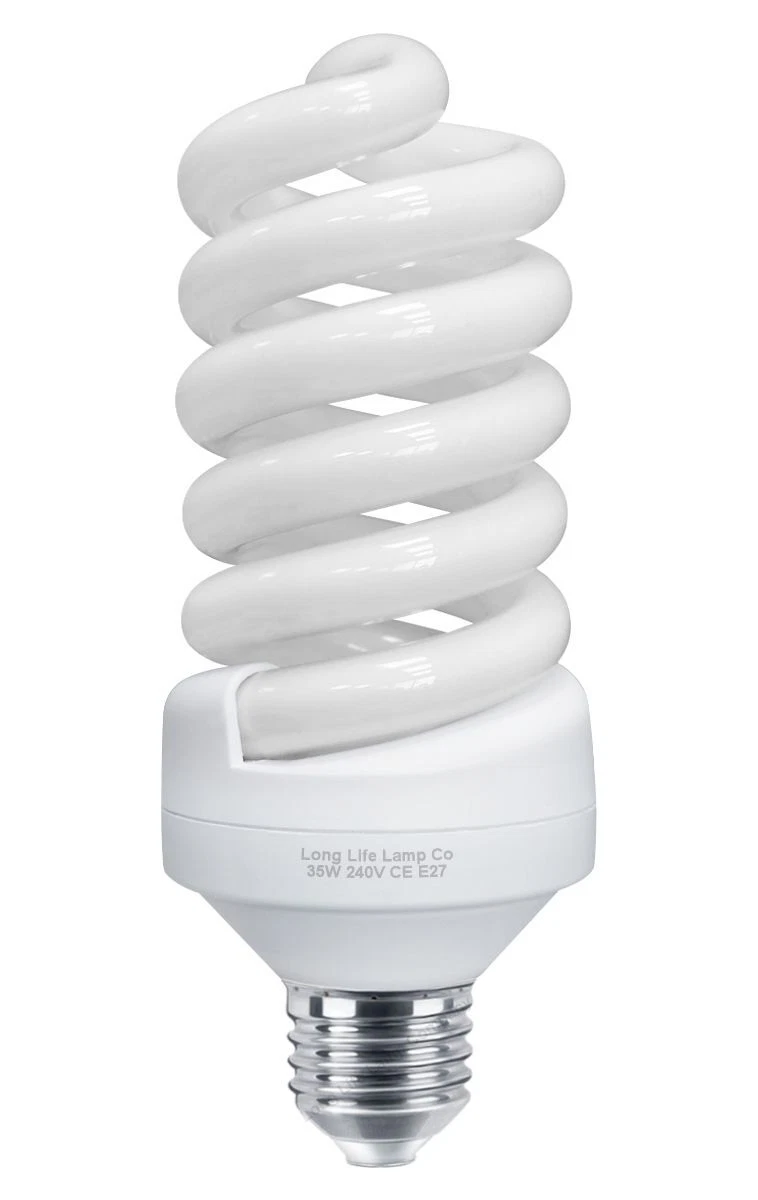 Warm White 35W = 175W Energy Saving Spiral Light Bulb Edison Screw E27