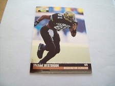 Michael Westbrook ROOKIE SILVER 1995 WASHINGTON REDSKINS PRO LINE CLASSIC #98