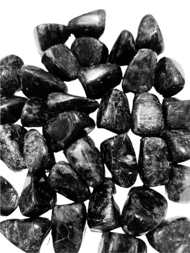 1x Arfvedsonite 25mm Pietra Caduta Reiki Cristallo Guarigione Incubi Negatività - Foto 3 di 4