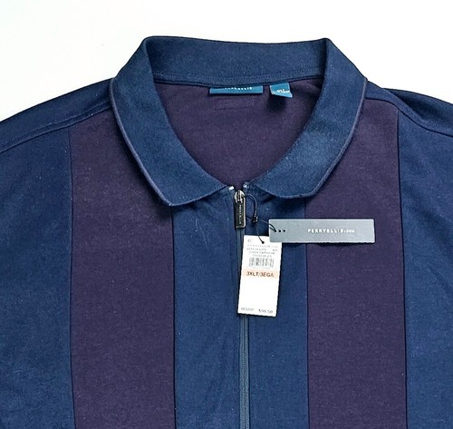 Perry Ellis Size 3XLT Mens Full Zip Dark Saphire Principles Navy Jacket NWT - Picture 10 of 10