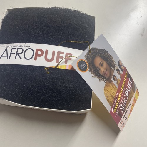 Femi_Kolekcja AFRO_PUFF_100%_Włosy ludzkie_10"_#1B - Zdjęcie 1 z 8