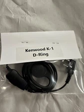 NEW—Two-way radio earpiece for Kenwood K-1 D-ring style