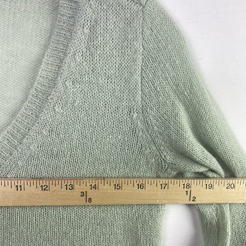 J Crew Womens Mint Green Sweater Wool Blend Long Sleeve Winter Size XS - Picture 6 of 8