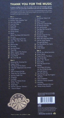 Thank You for the Music by ABBA (CD 4-Disc Box Set, 1994 Polydor) - Picture 2 of 6