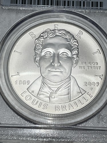 2009 P Louis Braille $1 MS69 PCGS Certified - Picture 4 of 4