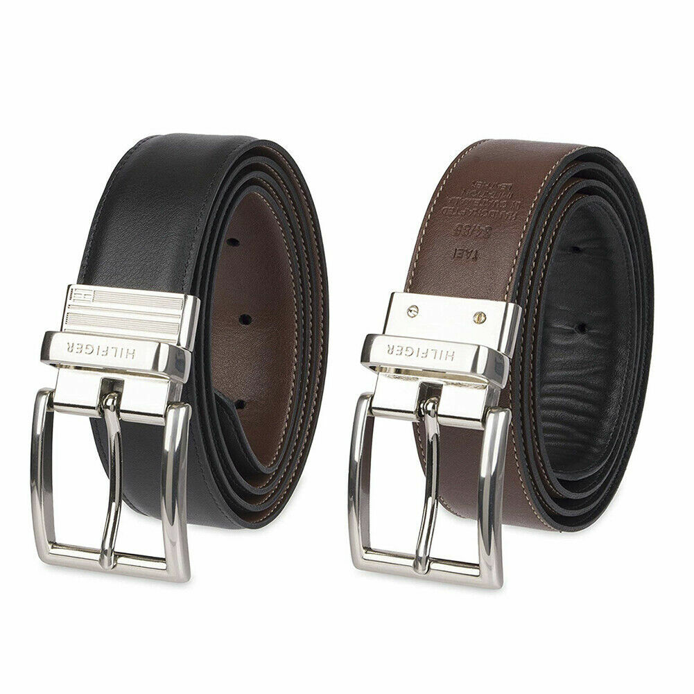tommy hilfiger men's leather belt