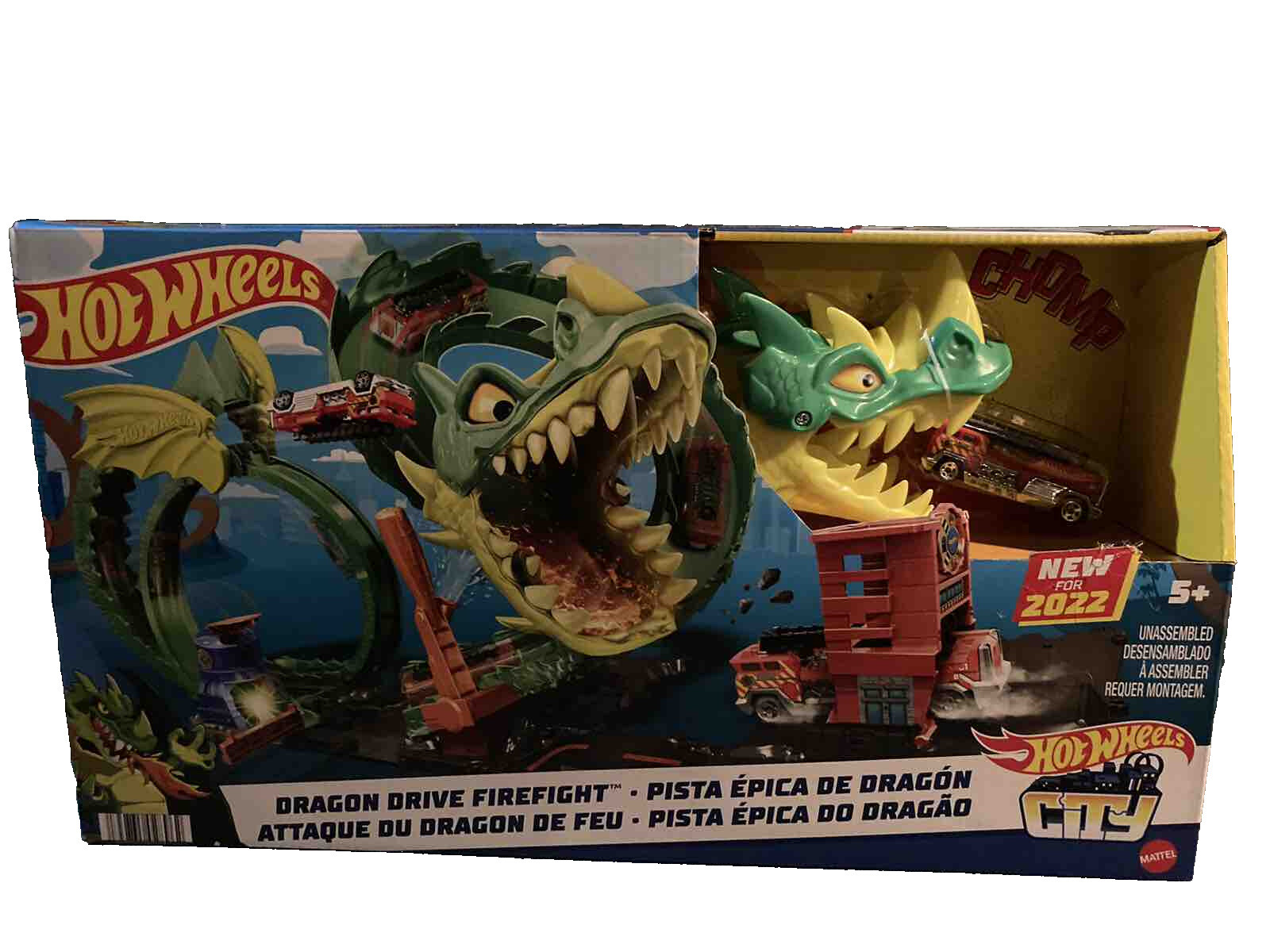 Hot Wheels City Dragon Drive Firefight Hdp03 Toys For Children