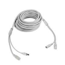16ft Cat5e Network Ethernet LAN/Power Extension Cable for CCTV Security Cameras