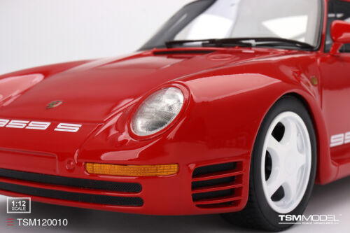 TSM MODEL TSM120010 1/12 Porsche 959 Sport Protezioni Rosso Modello Auto - Foto 2 di 6