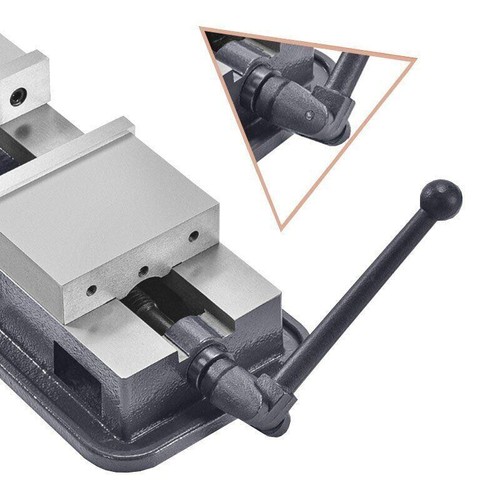 Pinza a naso piatto fissa ad angolo ad alta precisione resistente qualità industriale Vise - Foto 3 di 8