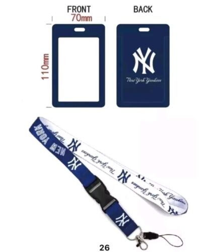 MLB Lanyard Keychain AND ID Tag Badge Holder Fan Gift PICK TEAM Dodgers AND MORE - Picture 3 of 17