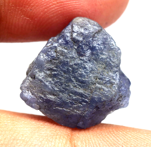 15x14mm Certified Natural Blue Tanzanite Unheated earth mine facet rough 10.35ct - Picture 3 of 6