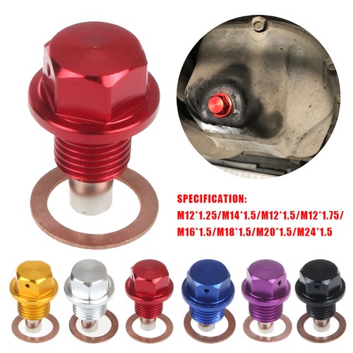 4X Car Magnetic Oil Drain Plug Sump Nut Oil Drain Bolt M12 M14 M16 M18 M24 - Picture 3 of 10