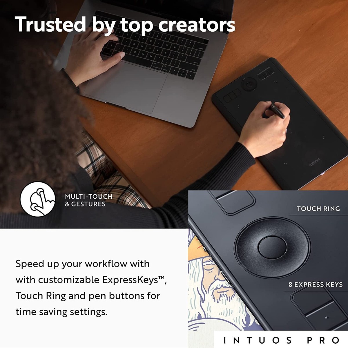 Wacom Intuos Pro Medium 本体 Amazon.com: Wacom pen tablet Intuos Pro Medium [new model