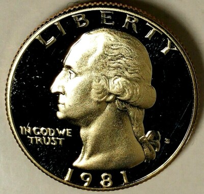 1981-S 25C Washington Quarter Gem Proof CN-CLAD 18wc1217