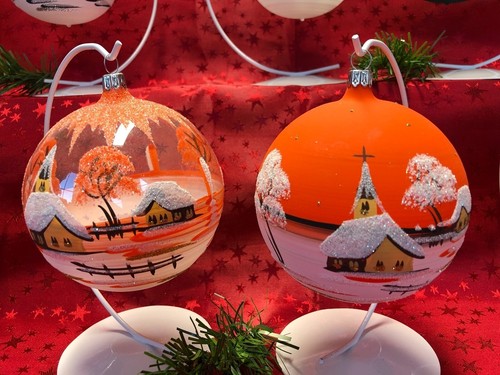 Christbaumkugel "Medium" Glaskugel Weihnachtskugel Baumbehang Handarbeit Lauscha - Bild 10 von 40