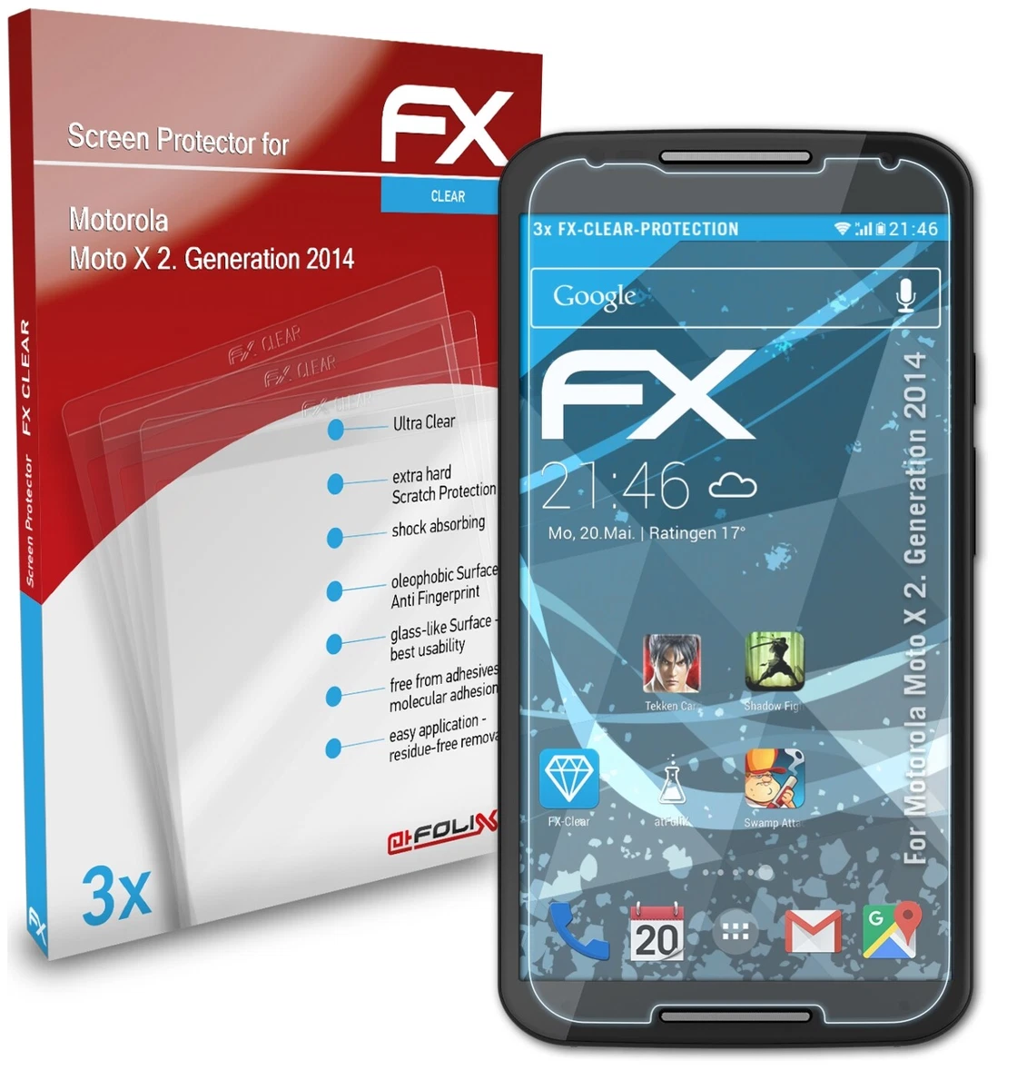 dipos I 6X Pellicola Protettiva Compatibile con Motorola One