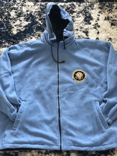 M 🇺🇸USA President SEAL FBI Zipped Coat Wendejacke Windbreaker Navy/Grau - Bild 9 von 17