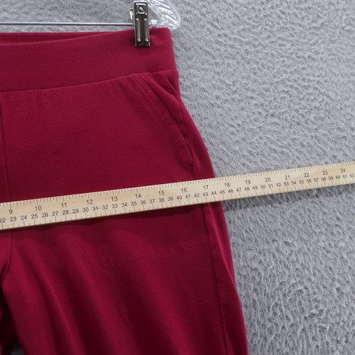 Torrid Womens Pull On Knit Flare Leg Pants 1X Red Stretch Comfy Pockets - Picture 7 of 12